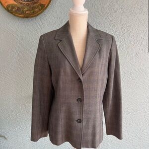 Raffaella || Women's Gray Plaid Jacket/Blazer IN EXCELLENT CONDITION